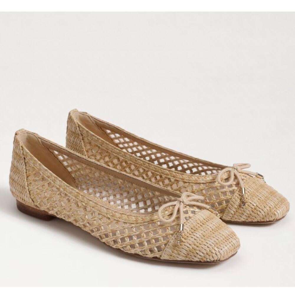 Sam Edelman May Woven Wicker Ballet Flats – Natural (Women's 6.5)